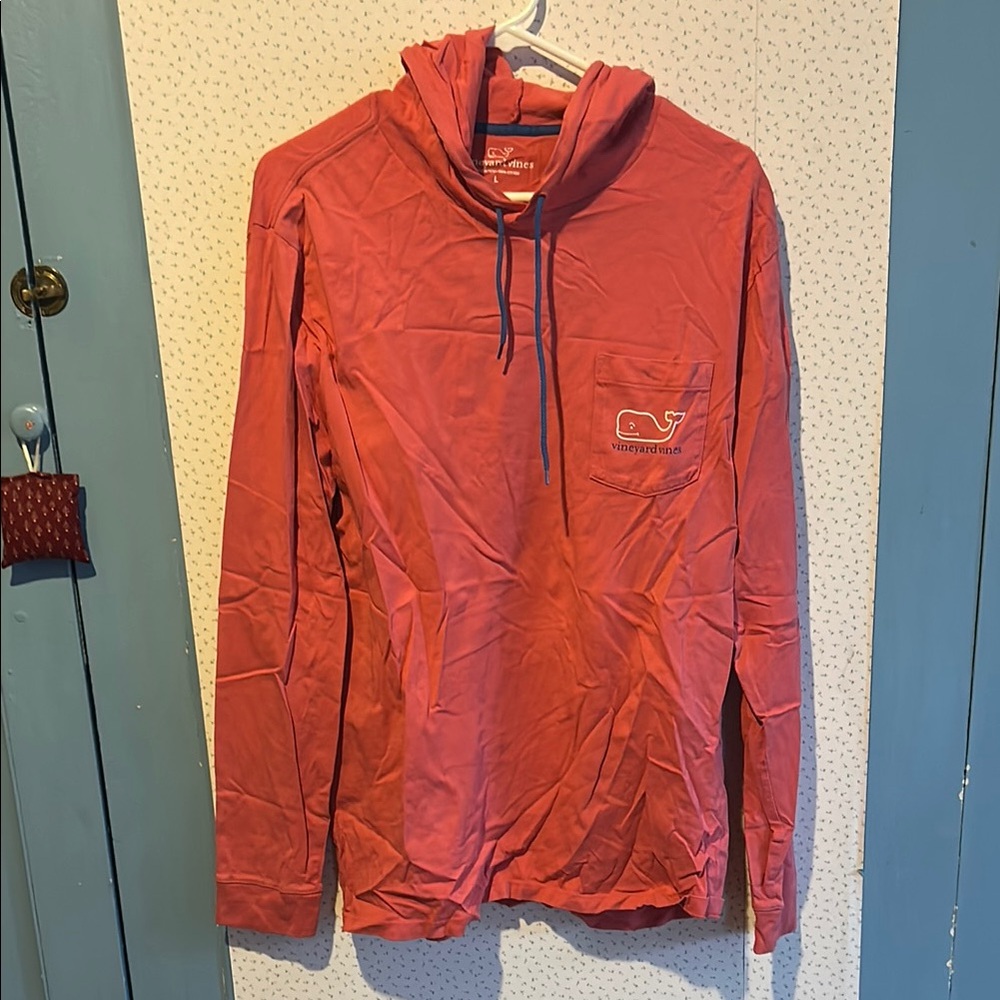 Vineyard Vines Coral Hoodie/Beach Cover Up